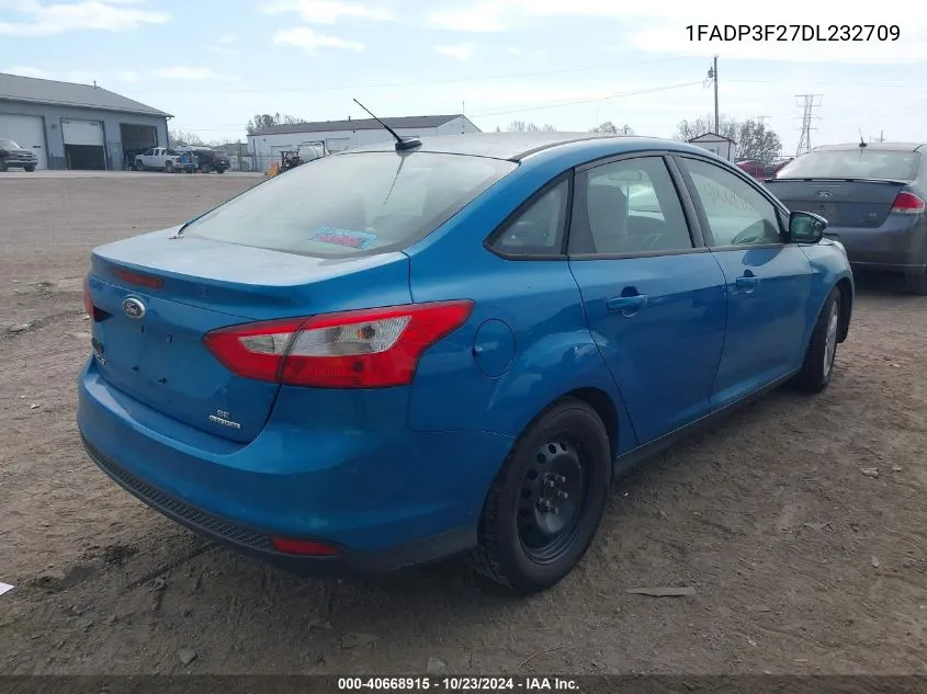 2013 Ford Focus Se VIN: 1FADP3F27DL232709 Lot: 40668915