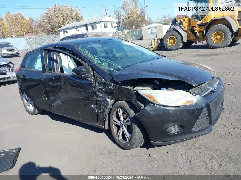 2013 Ford Focus Se VIN: 1FADP3K27DL362852 Lot: 40670524