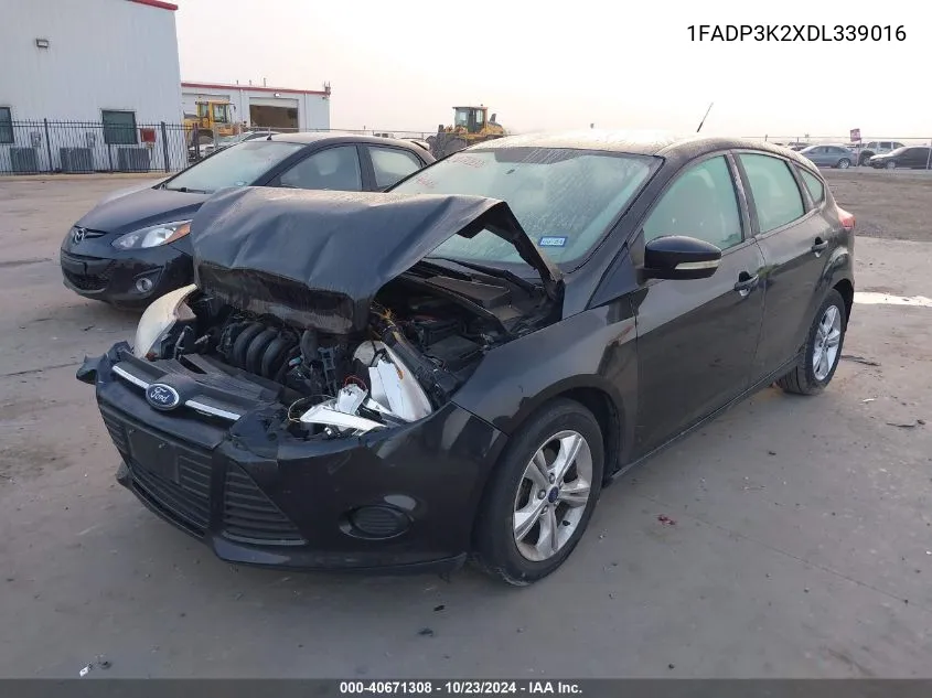 2013 Ford Focus Se VIN: 1FADP3K2XDL339016 Lot: 40671308