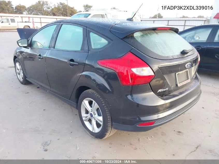 2013 Ford Focus Se VIN: 1FADP3K2XDL339016 Lot: 40671308