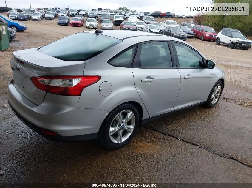 1FADP3F27DL285801 2013 Ford Focus Se