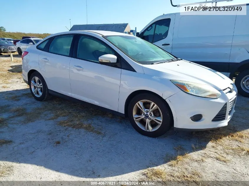 2013 Ford Focus Se VIN: 1FADP3F27DL320949 Lot: 40677821