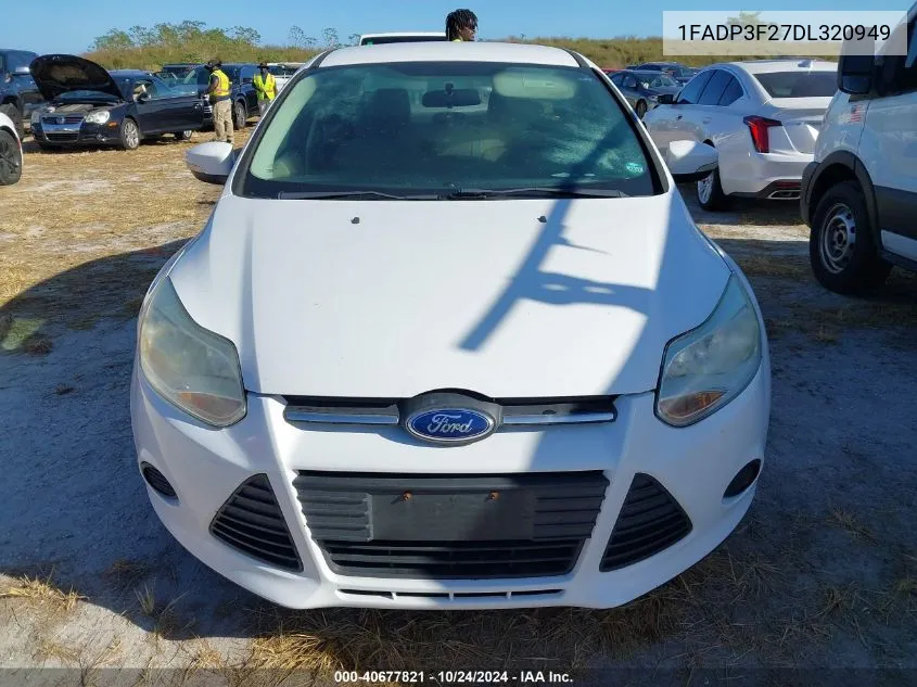 2013 Ford Focus Se VIN: 1FADP3F27DL320949 Lot: 40677821