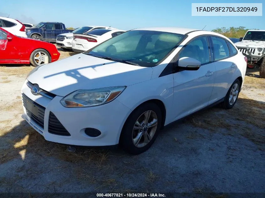 2013 Ford Focus Se VIN: 1FADP3F27DL320949 Lot: 40677821