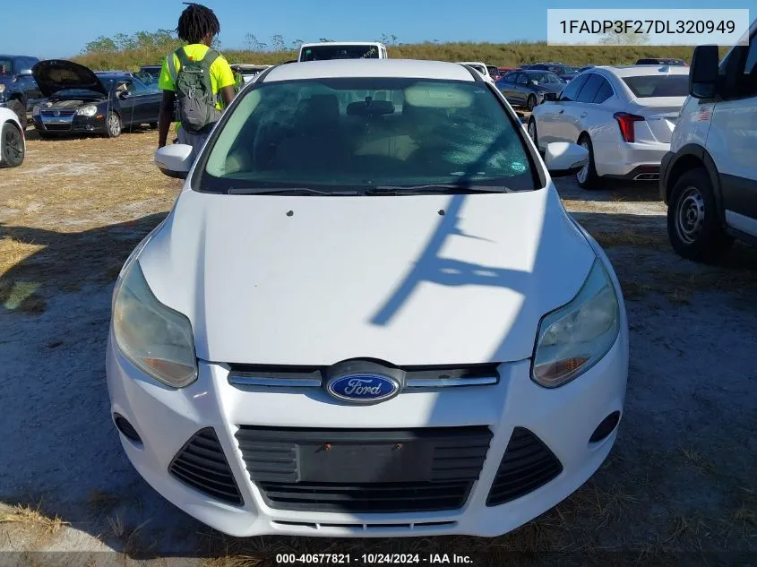 2013 Ford Focus Se VIN: 1FADP3F27DL320949 Lot: 40677821