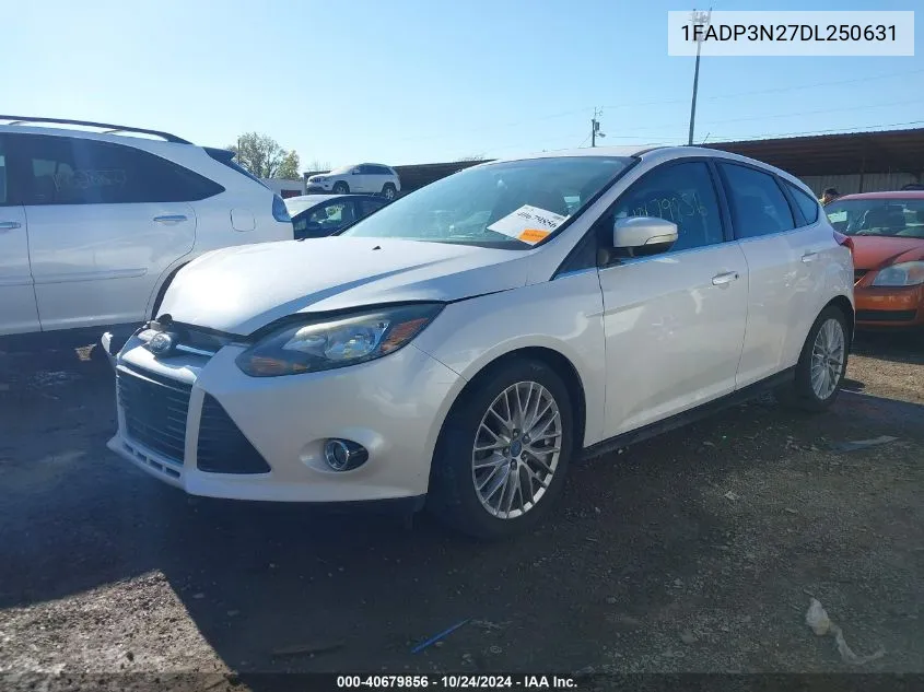 2013 Ford Focus Titanium VIN: 1FADP3N27DL250631 Lot: 40679856