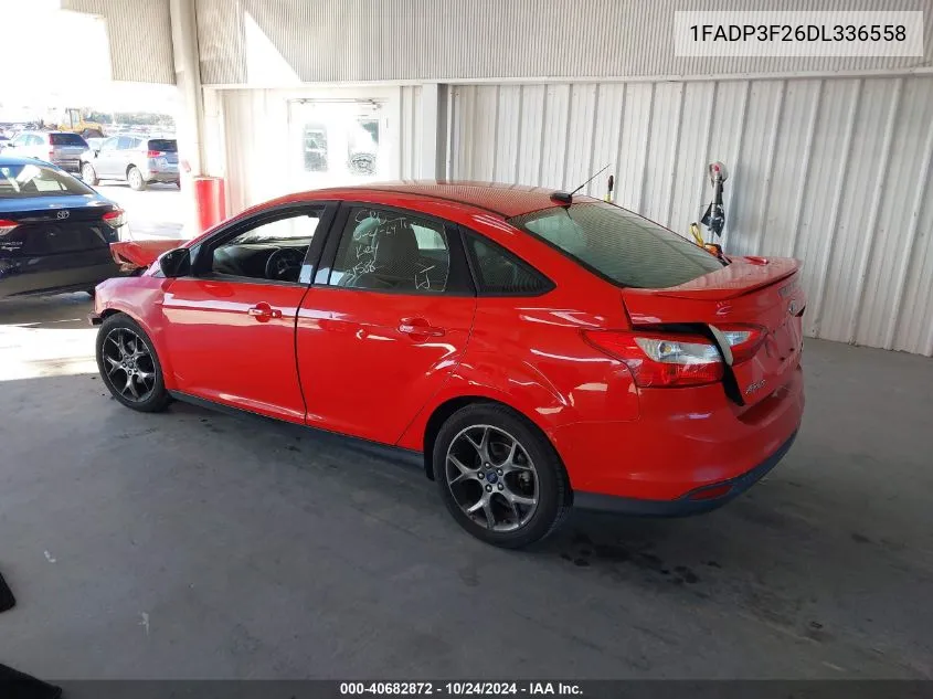 2013 Ford Focus Se VIN: 1FADP3F26DL336558 Lot: 40682872