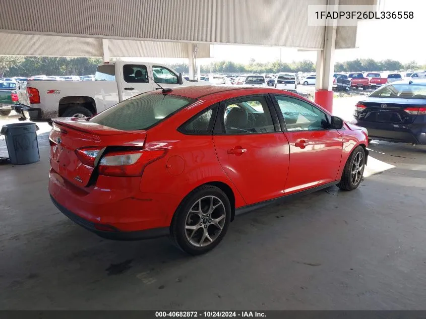 2013 Ford Focus Se VIN: 1FADP3F26DL336558 Lot: 40682872