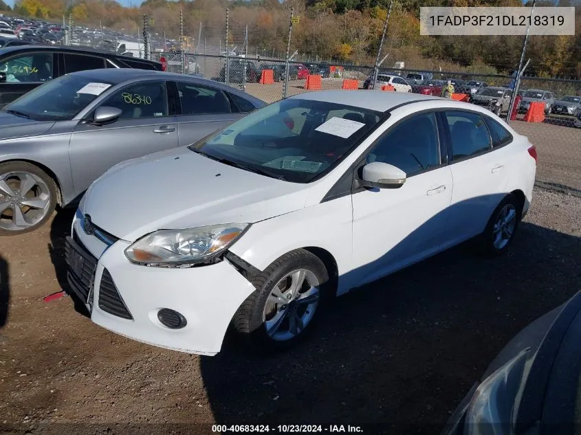 2013 Ford Focus Se VIN: 1FADP3F21DL218319 Lot: 40683424