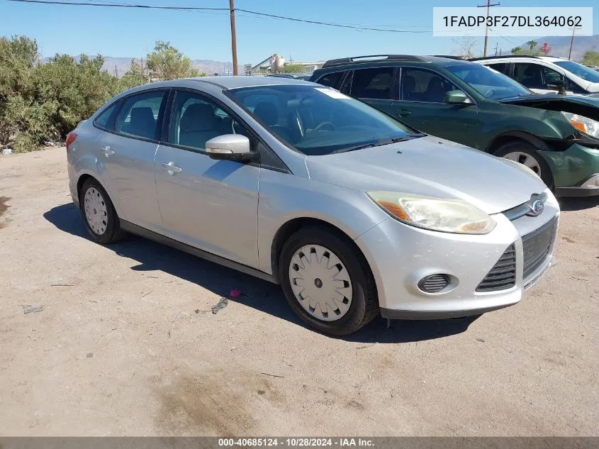 2013 Ford Focus Se VIN: 1FADP3F27DL364062 Lot: 40685124