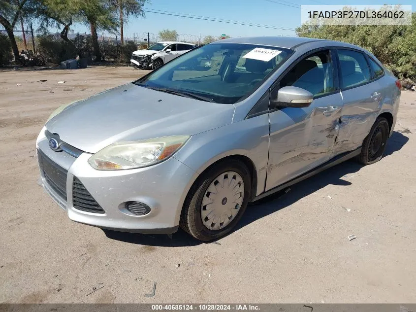 2013 Ford Focus Se VIN: 1FADP3F27DL364062 Lot: 40685124