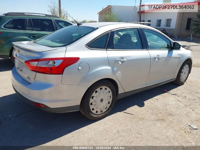 2013 Ford Focus Se VIN: 1FADP3F27DL364062 Lot: 40685124