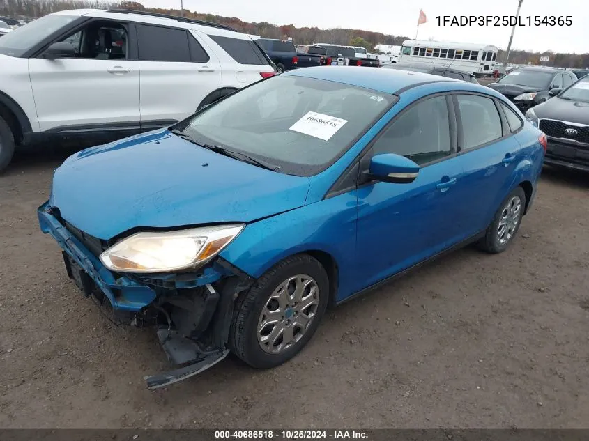 2013 Ford Focus Se VIN: 1FADP3F25DL154365 Lot: 40686518