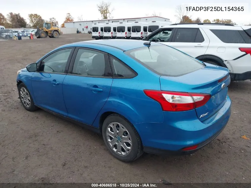 2013 Ford Focus Se VIN: 1FADP3F25DL154365 Lot: 40686518