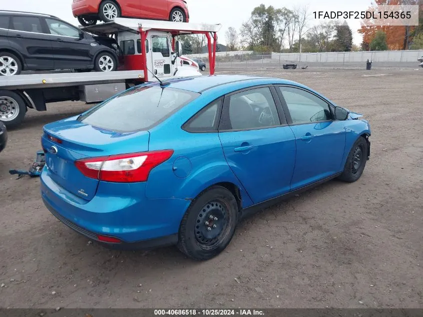 2013 Ford Focus Se VIN: 1FADP3F25DL154365 Lot: 40686518