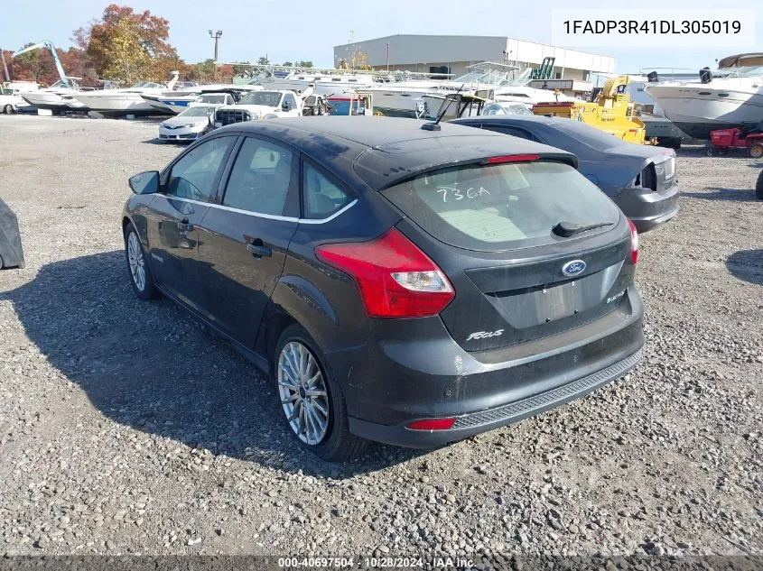 2013 Ford Focus Electric VIN: 1FADP3R41DL305019 Lot: 40697504