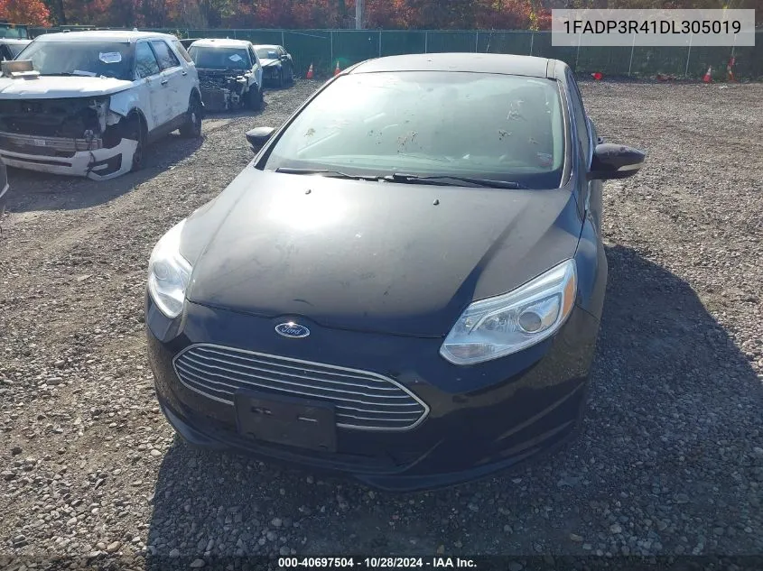 2013 Ford Focus Electric VIN: 1FADP3R41DL305019 Lot: 40697504