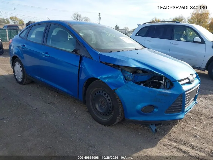 2013 Ford Focus Se VIN: 1FADP3F26DL340030 Lot: 40698098