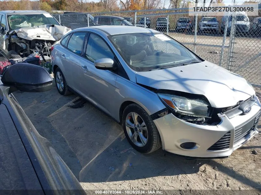 2013 Ford Focus Se VIN: 1FADP3F27DL300698 Lot: 40702044