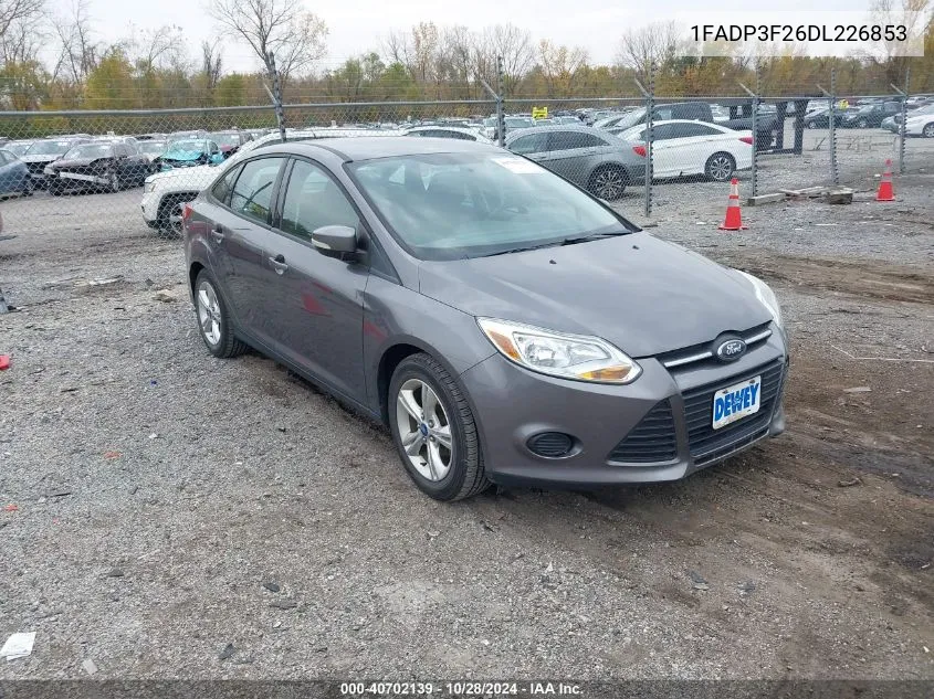 2013 Ford Focus Se VIN: 1FADP3F26DL226853 Lot: 40702139