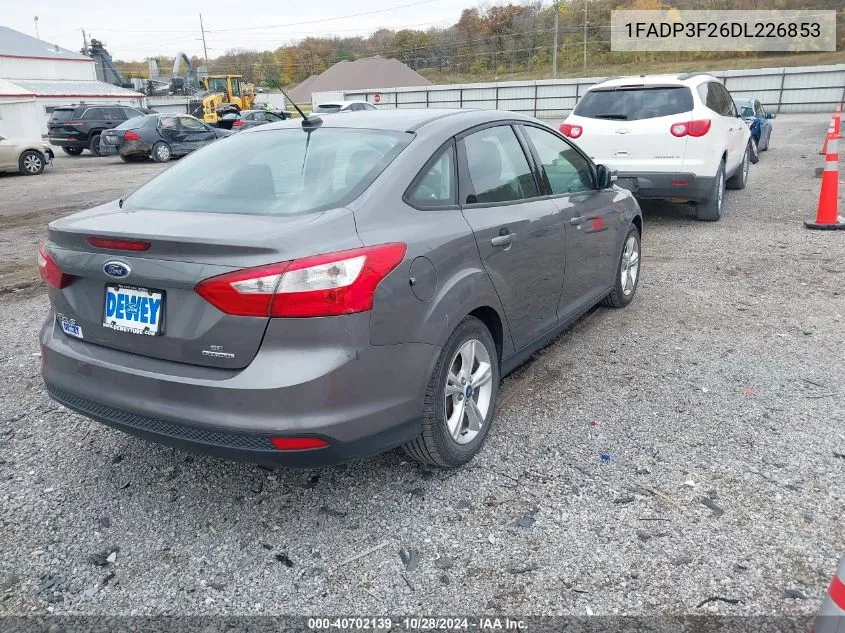 2013 Ford Focus Se VIN: 1FADP3F26DL226853 Lot: 40702139