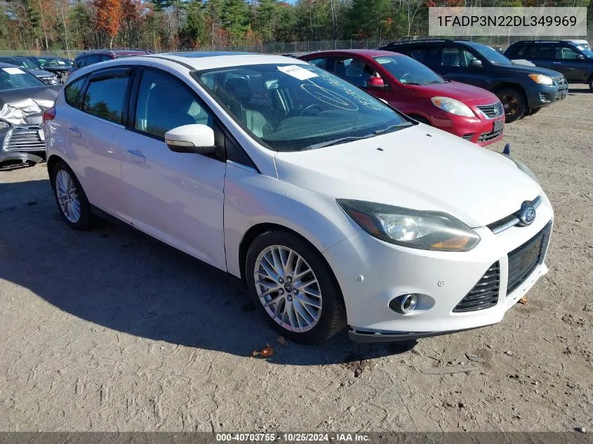 2013 Ford Focus Titanium VIN: 1FADP3N22DL349969 Lot: 40703755