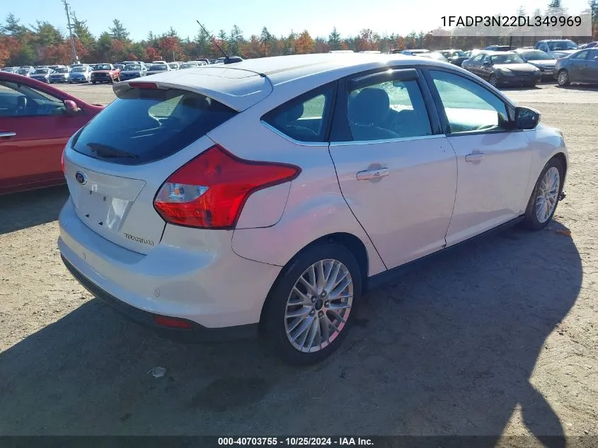 2013 Ford Focus Titanium VIN: 1FADP3N22DL349969 Lot: 40703755