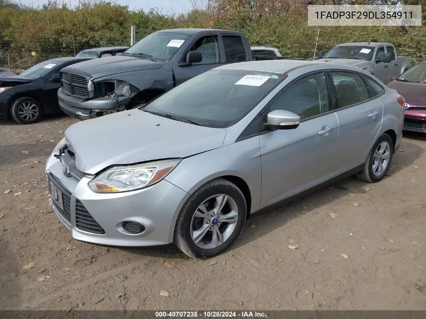 2013 Ford Focus Se VIN: 1FADP3F29DL354911 Lot: 40707235