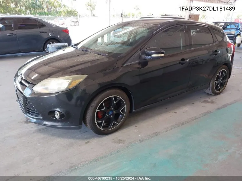 2013 Ford Focus Se VIN: 1FADP3K27DL181489 Lot: 40709235