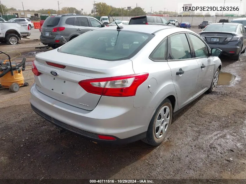 2013 Ford Focus VIN: 1FADP3E29DL263266 Lot: 40711516