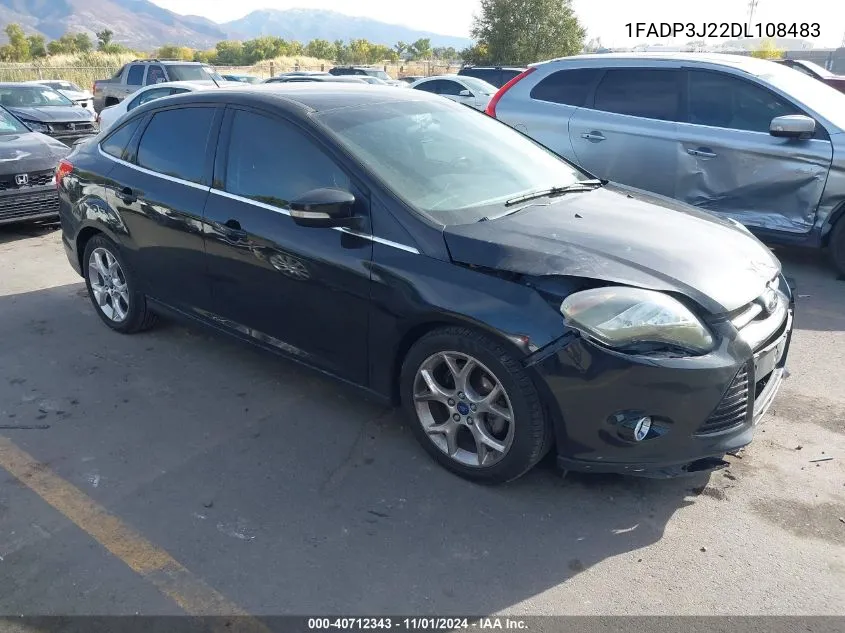 2013 Ford Focus Titanium VIN: 1FADP3J22DL108483 Lot: 40712343