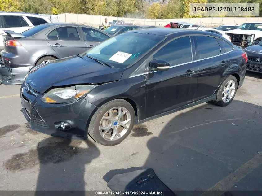 2013 Ford Focus Titanium VIN: 1FADP3J22DL108483 Lot: 40712343