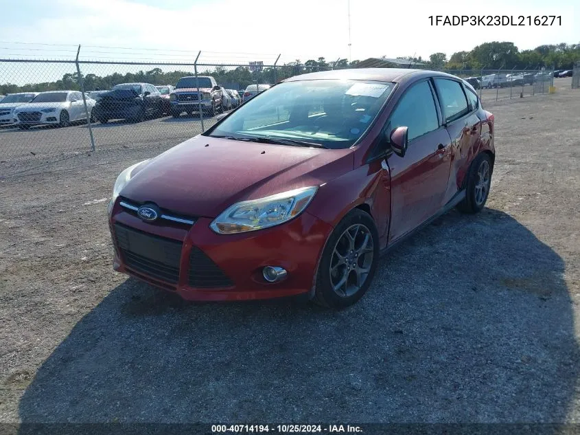 2013 Ford Focus Se VIN: 1FADP3K23DL216271 Lot: 40714194