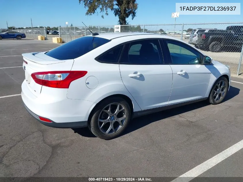 2013 Ford Focus Se VIN: 1FADP3F27DL236937 Lot: 40719423