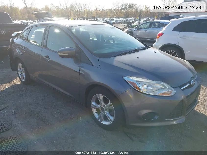 2013 Ford Focus Se VIN: 1FADP3F26DL312423 Lot: 40721633