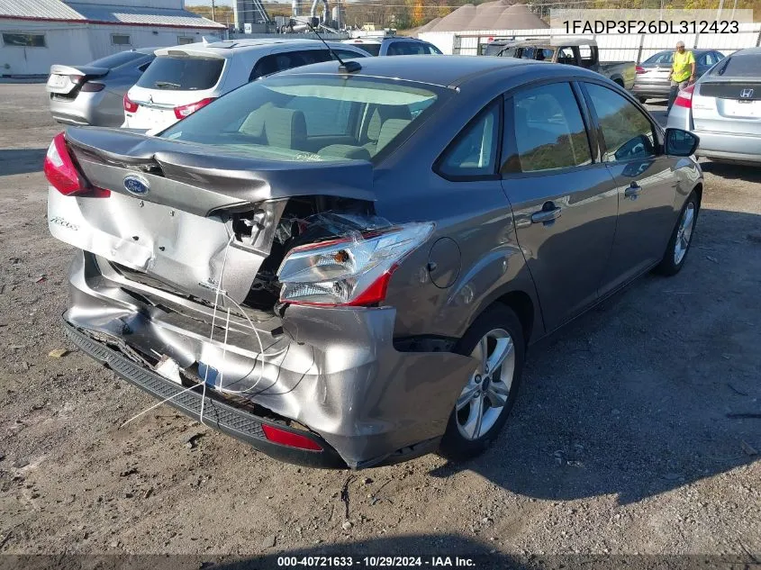 2013 Ford Focus Se VIN: 1FADP3F26DL312423 Lot: 40721633