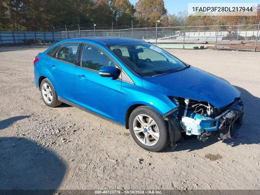 2013 Ford Focus Se VIN: 1FADP3F28DL217944 Lot: 40723776