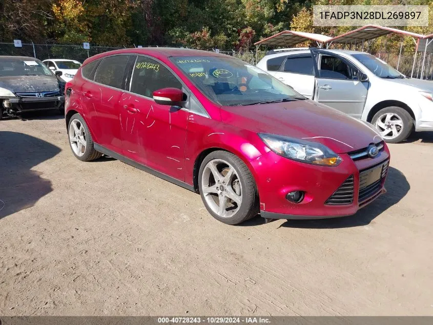 2013 Ford Focus Titanium VIN: 1FADP3N28DL269897 Lot: 40728243