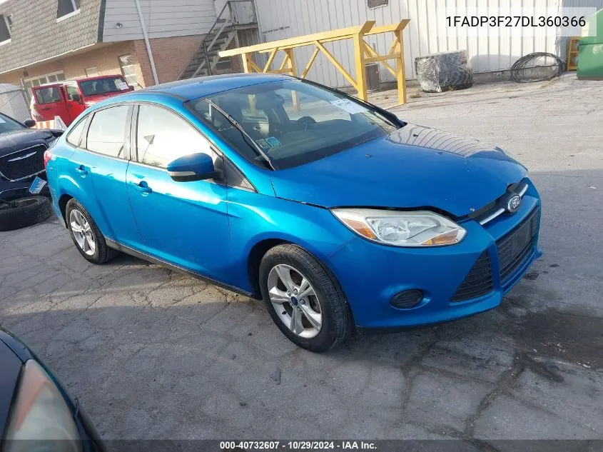 2013 Ford Focus Se VIN: 1FADP3F27DL360366 Lot: 40732607