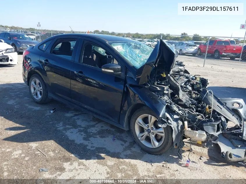 2013 Ford Focus Se VIN: 1FADP3F29DL157611 Lot: 40738648