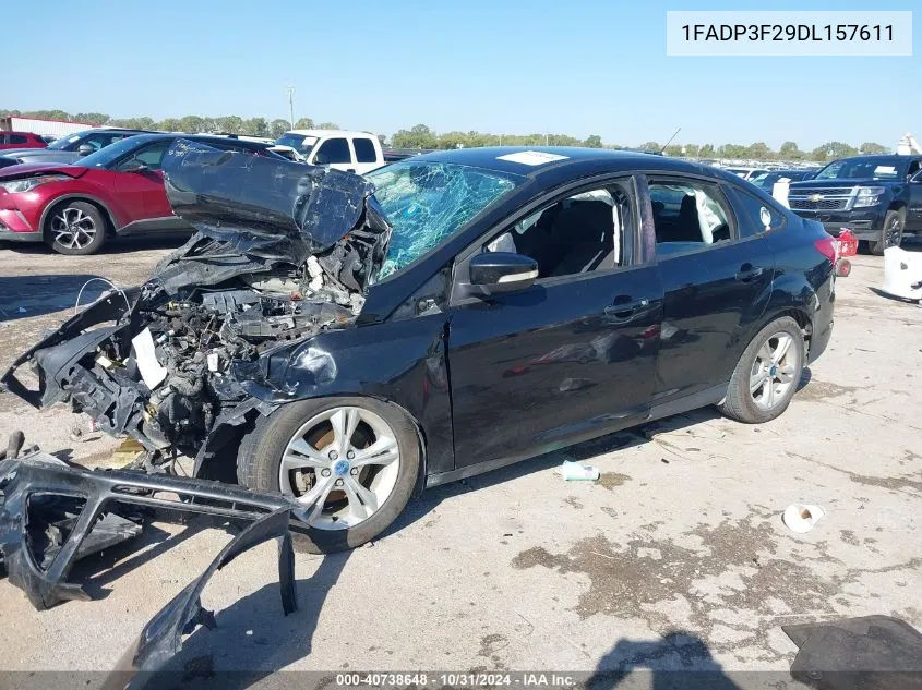 2013 Ford Focus Se VIN: 1FADP3F29DL157611 Lot: 40738648