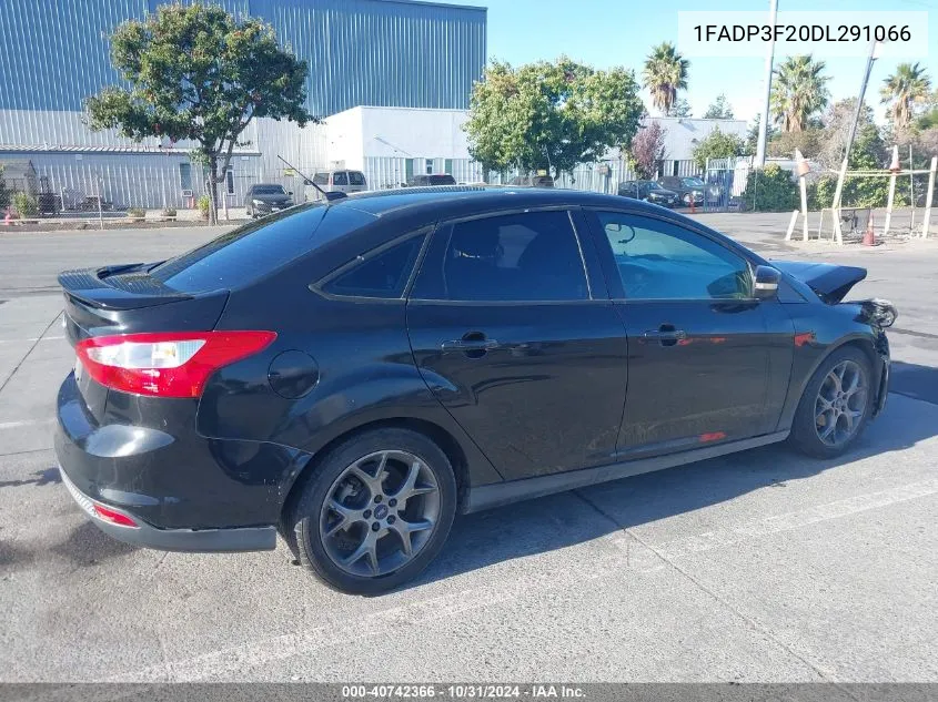 2013 Ford Focus Se VIN: 1FADP3F20DL291066 Lot: 40742366