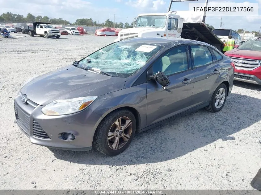 2013 Ford Focus Se VIN: 1FADP3F22DL217566 Lot: 40744193