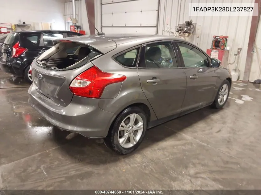 2013 Ford Focus Se VIN: 1FADP3K28DL237827 Lot: 40744658