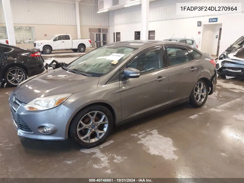 2013 Ford Focus Se VIN: 1FADP3F24DL270964 Lot: 40745881