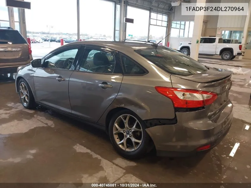 2013 Ford Focus Se VIN: 1FADP3F24DL270964 Lot: 40745881