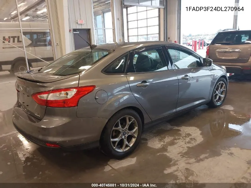 2013 Ford Focus Se VIN: 1FADP3F24DL270964 Lot: 40745881