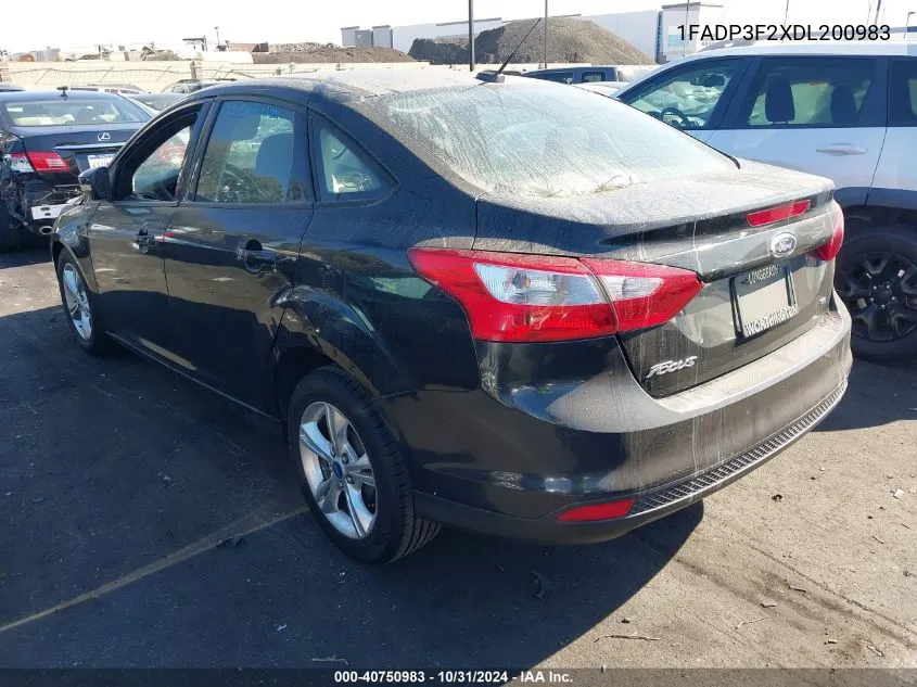 2013 Ford Focus Se VIN: 1FADP3F2XDL200983 Lot: 40750983