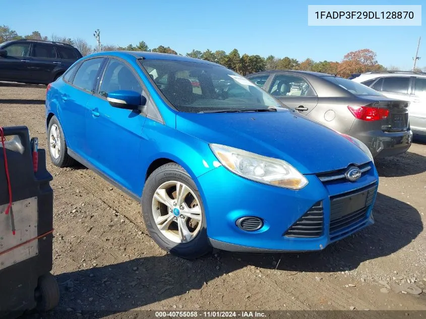 2013 Ford Focus Se VIN: 1FADP3F29DL128870 Lot: 40755058