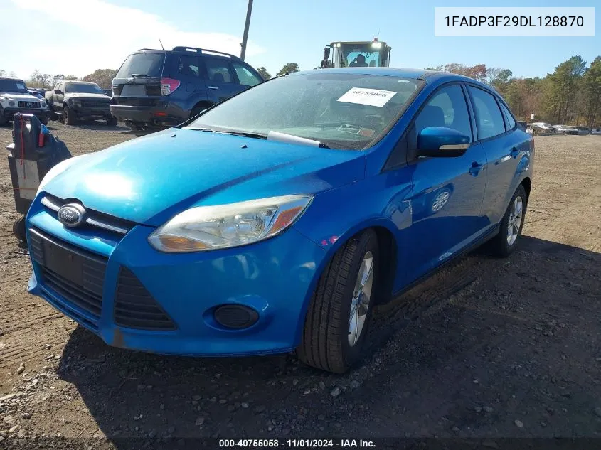 2013 Ford Focus Se VIN: 1FADP3F29DL128870 Lot: 40755058